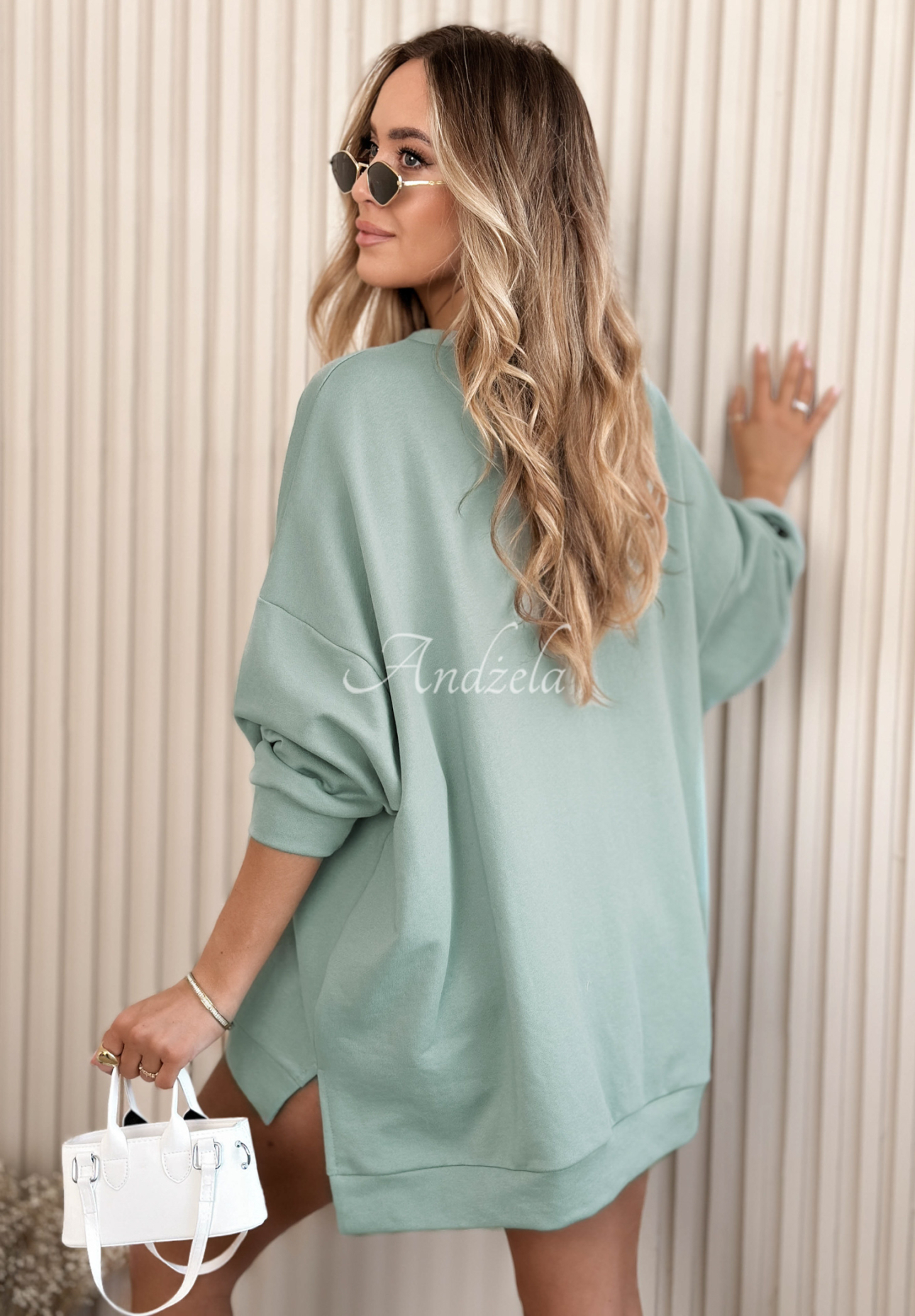 Mikina oversize Active Queens šalvějová