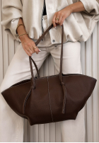 Skórzana Kabelka Stefania béžová