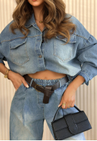 džínová Bunda katana Alessia modrá