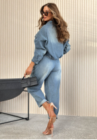 Kalhoty džínové  Alessia modré