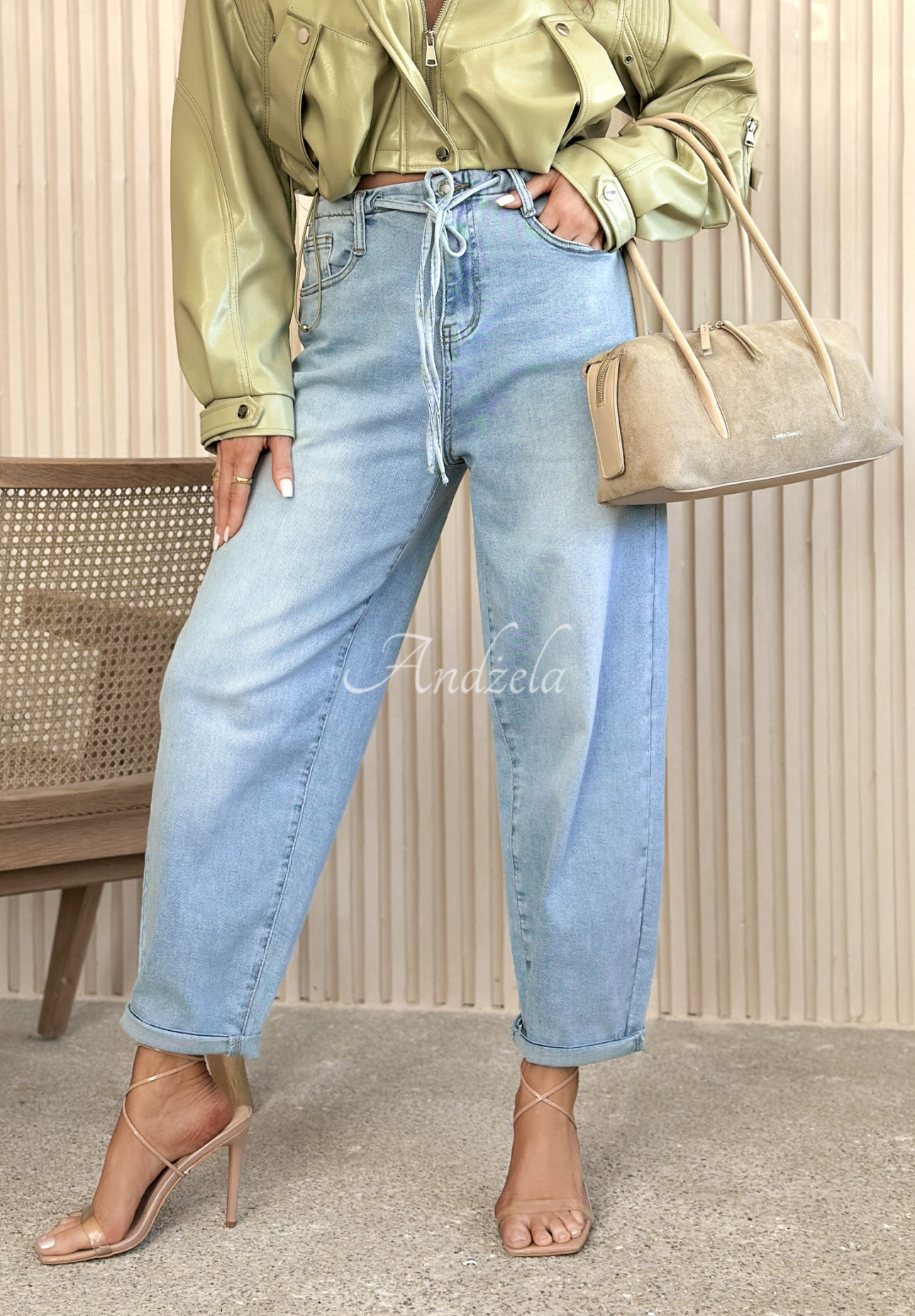 Džíny balloon Michelle modré