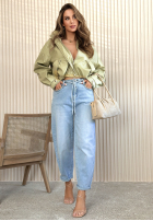 Kalhoty džínové  balloon Michelle světle modré