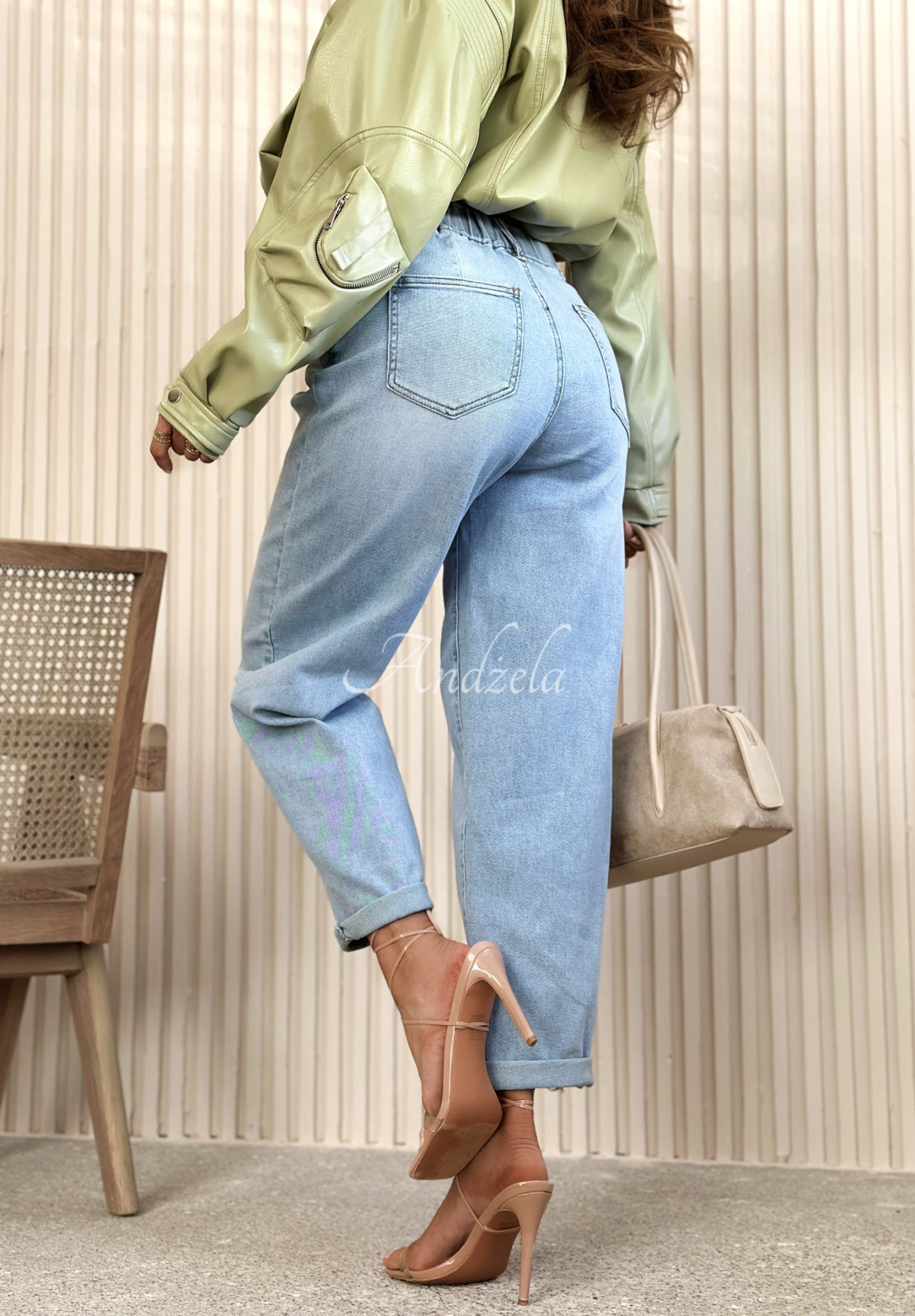 Džíny balloon Michelle modré