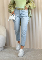 Kalhoty džínové  skinny Andrina světle modré