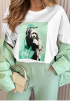 Tričko z nadrukiem Matilda Bílá