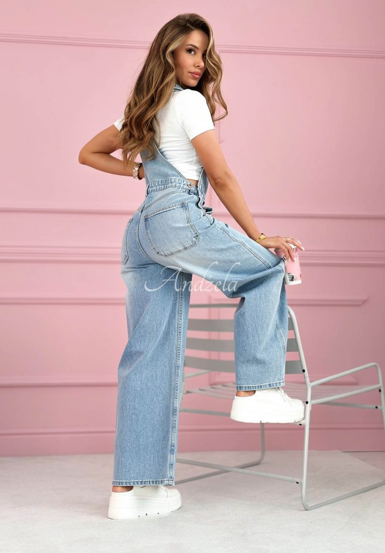 Dlouhé džínové lacláče Better Days modré