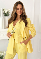 Elegancka Sako z kołnierzem Cordelia růžová