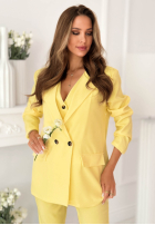 Elegancka Sako z kołnierzem Cordelia růžová