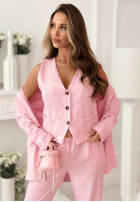 Krátká elegancka Vesta růžová