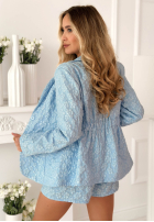 Kreszowany Souprava Sako i Kraťasy Susan blankytný