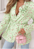 Kwiecista Sako z paskiem i różą Macarena žlutá