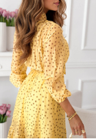 Šaty maxi z tencelu w Bodky  Tatiana žlutá