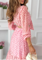 Šaty maxi z tencelu w Bodky  Tatiana žlutá