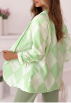 Sako w kratę Sharon žlutá