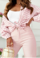 Kalhoty džínové  mom fit Bethany žluté