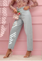 Kalhoty džínové  balloon Michelle světle modré