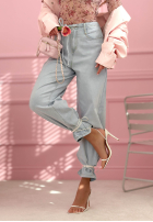 Kalhoty džínové  balloon Michelle světle modré