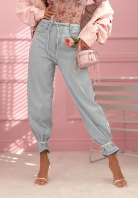 Dž&iacute;ny balloon Michelle světle modr&eacute;