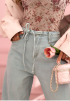 Kalhoty džínové  balloon Michelle světle modré