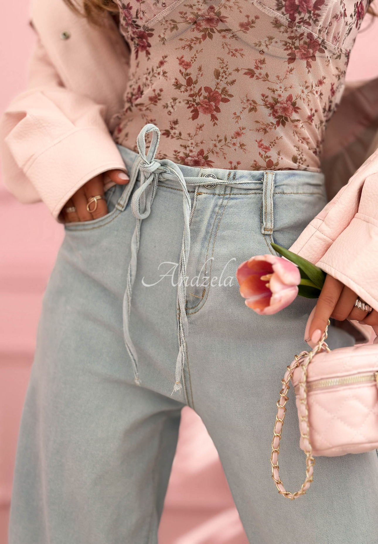 Džíny balloon Michelle světle modré