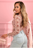 Kwiecista Halenka z siateczki Miravelle růžová