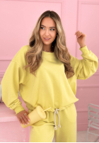 Tepláková souprava Mikina i Kalhoty Denise banánový