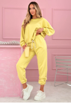 Tepláková souprava Mikina i Kalhoty Denise banánový