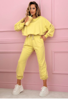 Tepláková souprava Mikina i Kalhoty Denise banánový