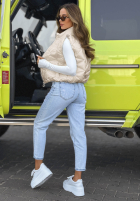 Krátká Prošívaná Vesta Spring Cloud ecru