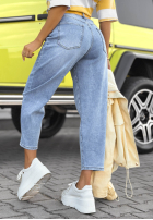 Kalhoty džínové  mom fit Tabitha modré