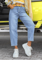 Kalhoty džínové  mom fit Tabitha modré