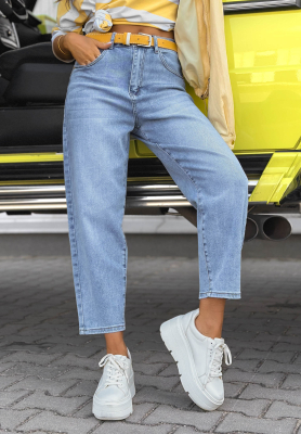 Dž&iacute;ny mom fit Tabitha modr&eacute;