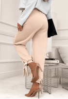 Kalhoty dresowe masełko Comfy & Trendy béžové