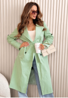 Dlouhý Kabát trencz Miraldi růžový