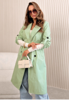 Dlouhý Kabát trencz Miraldi růžový