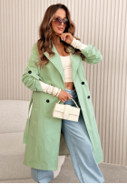 Dlouhý Kabát trencz Miraldi růžový