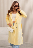 Dlouhý Kabát trencz Miraldi růžový