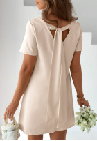 Šaty mini z kokardą Mariette žlutá