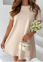 Šaty mini z kokardą Mariette žlutá