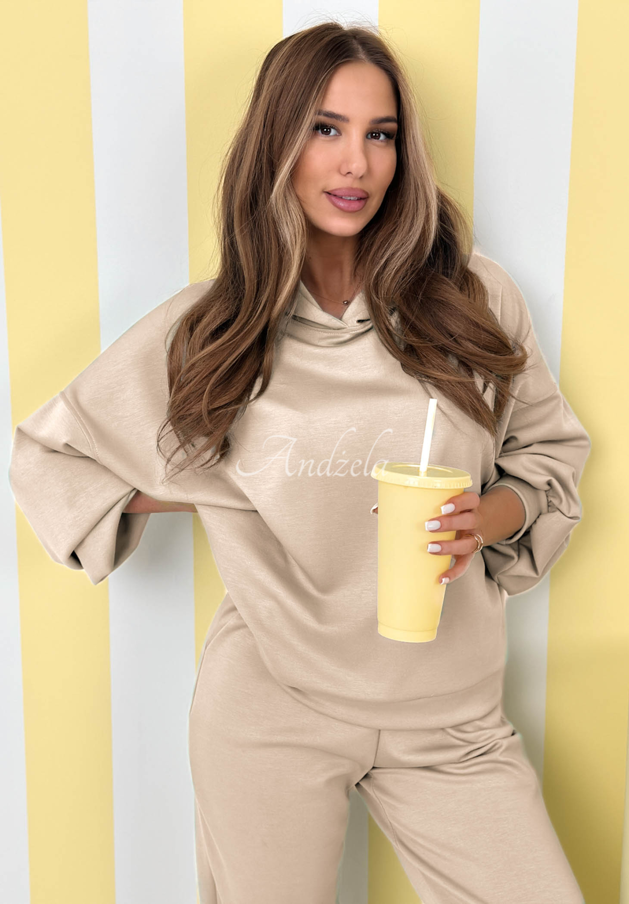 Tepláková souprava Remember About You béžový