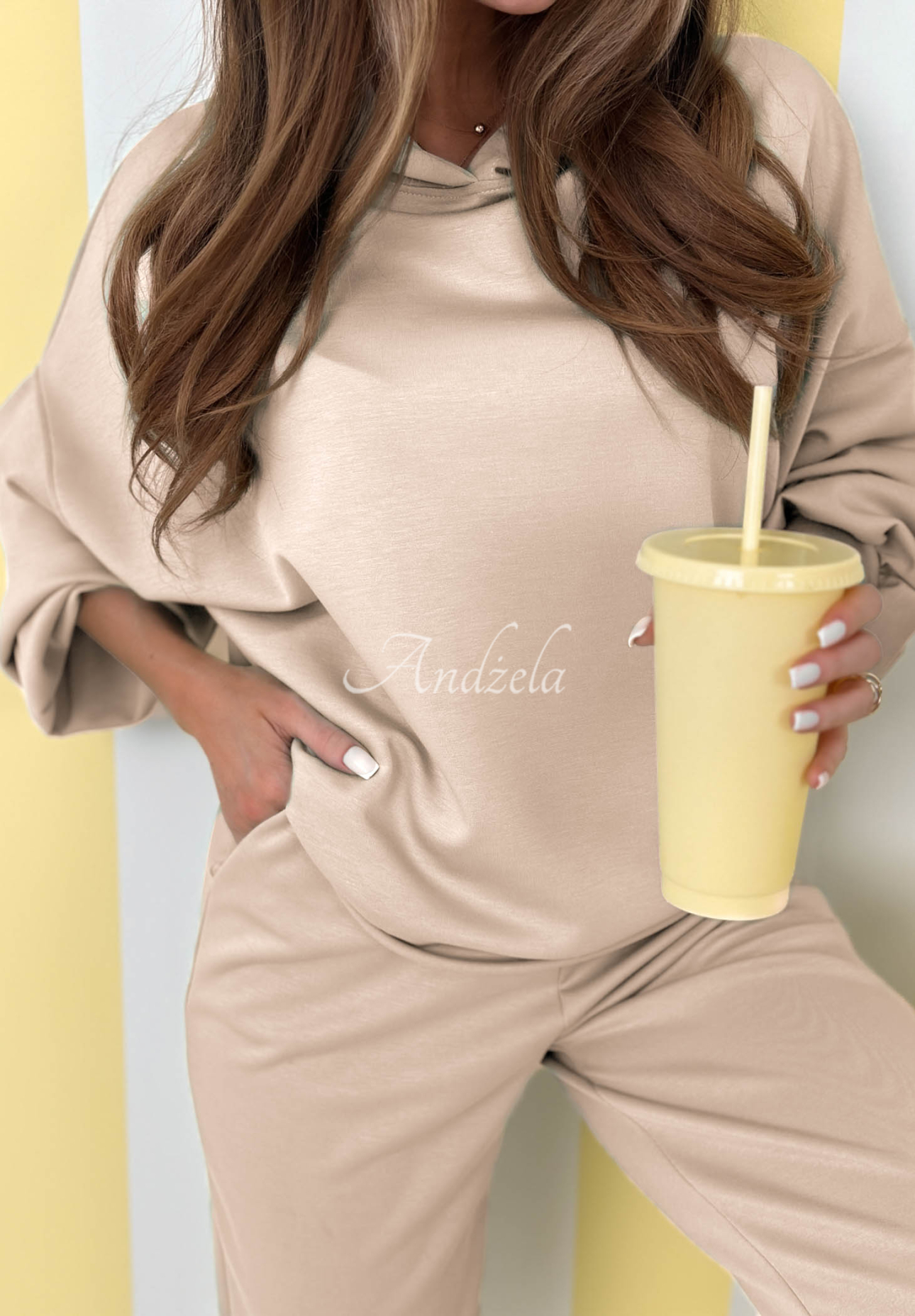 Tepláková souprava Remember About You béžový