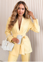 Souprava Sako i Kalhoty Old News ecru