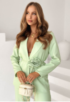 Garnitur damski z kwiatkiem Tessa růžový