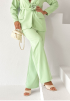 Garnitur damski z kwiatkiem Tessa růžový