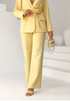 Garnitur damski z kwiatkiem Tessa růžový