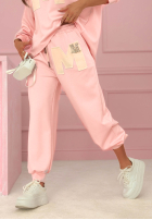 Kalhoty dresowe Mastermind pudrová růžová