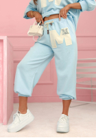 Kalhoty dresowe Mastermind pudrová růžová