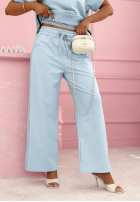 Tepláková souprava z koronką Lacy Actions blankytný