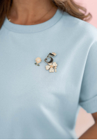 Tepláková souprava z koronką Lacy Actions blankytný