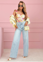 Kwieciste body na ramiączkach Blossom Ballet pudrová růžová